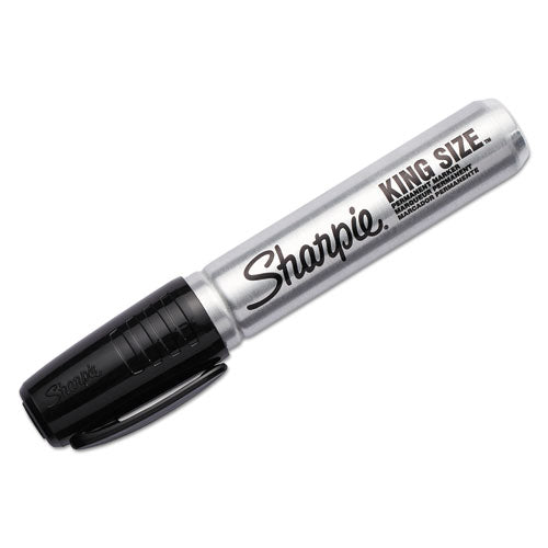 Sharpie® wholesale. SHARPIE King Size Permanent Marker, Broad Chisel Tip, Black, 4-pack. HSD Wholesale: Janitorial Supplies, Breakroom Supplies, Office Supplies.