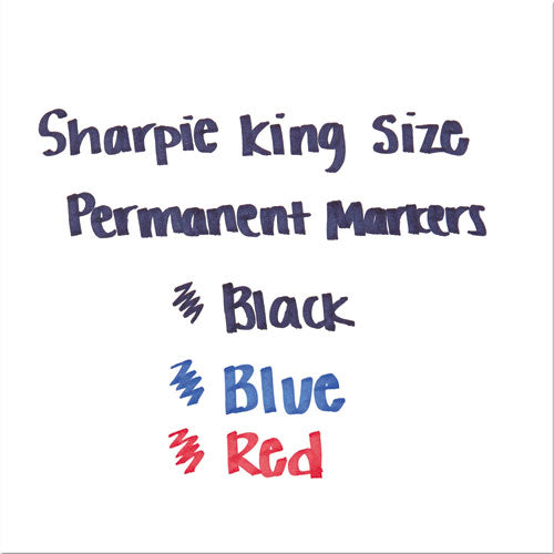 Sharpie® wholesale. SHARPIE King Size Permanent Marker, Broad Chisel Tip, Black, 4-pack. HSD Wholesale: Janitorial Supplies, Breakroom Supplies, Office Supplies.