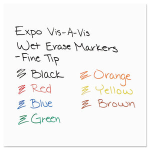 EXPO® wholesale. Vis-à-vis Wet Erase Marker, Fine Bullet Tip, Black, Dozen. HSD Wholesale: Janitorial Supplies, Breakroom Supplies, Office Supplies.