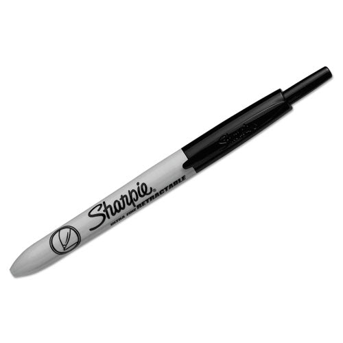 Sharpie® wholesale. SHARPIE Retractable Permanent Marker, Extra-fine Needle Tip, Black. HSD Wholesale: Janitorial Supplies, Breakroom Supplies, Office Supplies.