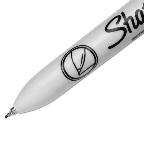 Sharpie® wholesale. SHARPIE Retractable Permanent Marker, Extra-fine Needle Tip, Blue. HSD Wholesale: Janitorial Supplies, Breakroom Supplies, Office Supplies.