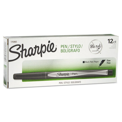 Sharpie® wholesale. SHARPIE Water-resistant Ink Stick Plastic Point Pen, 0.4 Mm, Black Ink, Black-gray Barrel, Dozen. HSD Wholesale: Janitorial Supplies, Breakroom Supplies, Office Supplies.