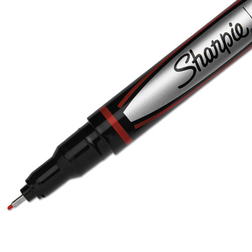 Sharpie® wholesale. SHARPIE Water-resistant Ink Stick Plastic Point Pen, 0.4 Mm, Red Ink, Black-gray-red Barrel, Dozen. HSD Wholesale: Janitorial Supplies, Breakroom Supplies, Office Supplies.