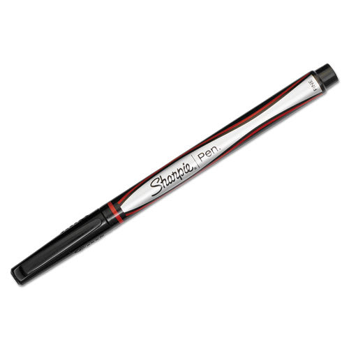 Sharpie® wholesale. SHARPIE Water-resistant Ink Stick Plastic Point Pen, 0.4 Mm, Red Ink, Black-gray-red Barrel, Dozen. HSD Wholesale: Janitorial Supplies, Breakroom Supplies, Office Supplies.