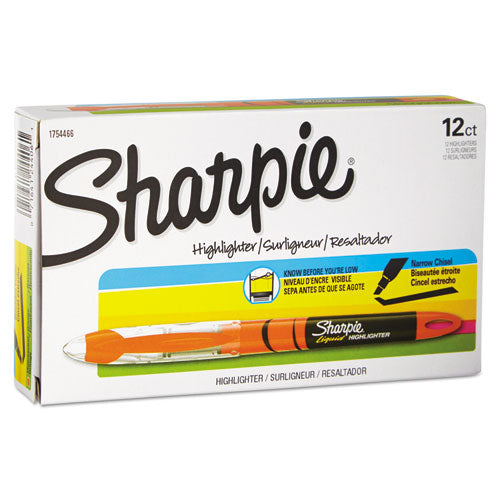 Sharpie® wholesale. SHARPIE Liquid Pen Style Highlighters, Chisel Tip, Fluorescent Orange, Dozen. HSD Wholesale: Janitorial Supplies, Breakroom Supplies, Office Supplies.