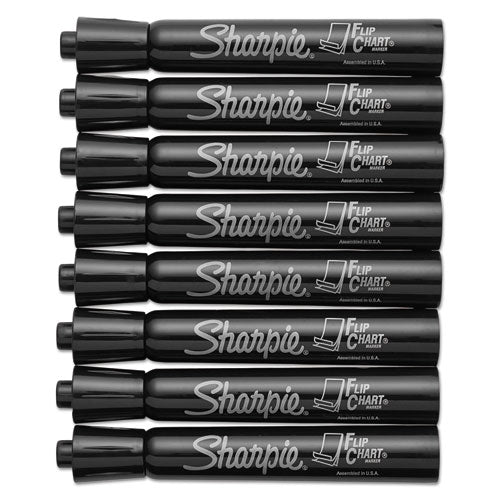 Sharpie® wholesale. SHARPIE Flip Chartmarker, Broad Bullet Tip, Black, 8-pack. HSD Wholesale: Janitorial Supplies, Breakroom Supplies, Office Supplies.