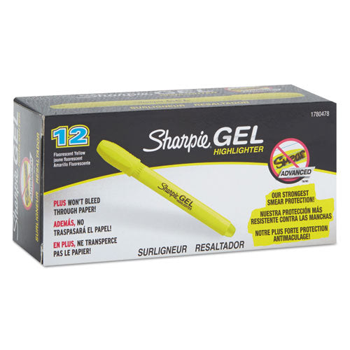 Sharpie® wholesale. SHARPIE Gel Highlighters, Bullet Tip, Fluorescent Yellow. HSD Wholesale: Janitorial Supplies, Breakroom Supplies, Office Supplies.