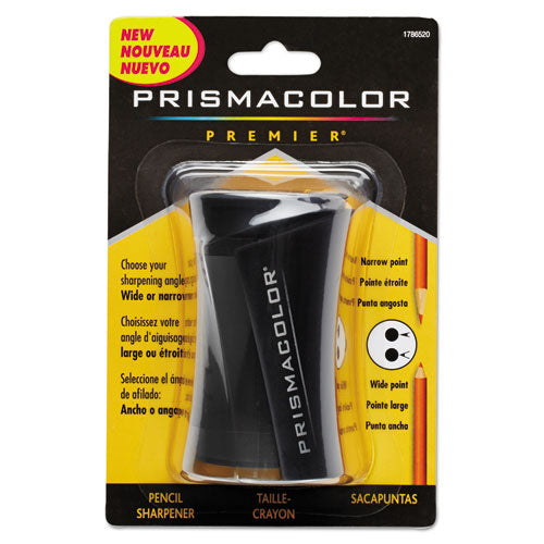 Prismacolor® wholesale. Premier Pencil Sharpener, 3.63" X 1.63" X 5.5", Black. HSD Wholesale: Janitorial Supplies, Breakroom Supplies, Office Supplies.