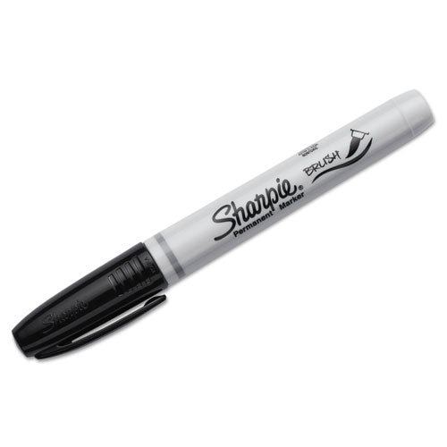 Sharpie® wholesale. SHARPIE Brush Tip Permanent Marker, Medium, Black, Dozen. HSD Wholesale: Janitorial Supplies, Breakroom Supplies, Office Supplies.