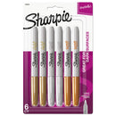 Sharpie® wholesale. SHARPIE Metallic Fine Point Permanent Markers, Bullet Tip, Gold-silver-bronze, 6-pack. HSD Wholesale: Janitorial Supplies, Breakroom Supplies, Office Supplies.