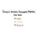 Sharpie® wholesale. SHARPIE Metallic Fine Point Permanent Markers, Bullet Tip, Gold-silver-bronze, 6-pack. HSD Wholesale: Janitorial Supplies, Breakroom Supplies, Office Supplies.