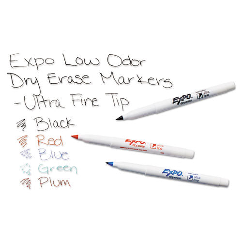 EXPO® wholesale. Low-odor Dry Erase Marker Starter Set, Extra-fine Needle Tip, Assorted Colors, 5-set. HSD Wholesale: Janitorial Supplies, Breakroom Supplies, Office Supplies.
