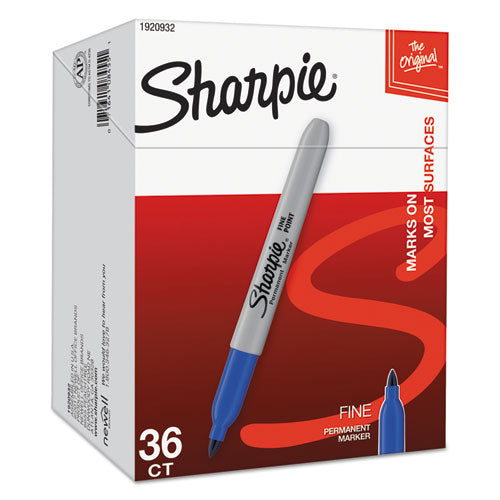 Sharpie® wholesale. SHARPIE Fine Tip Permanent Marker, Blue, 36-pack. HSD Wholesale: Janitorial Supplies, Breakroom Supplies, Office Supplies.