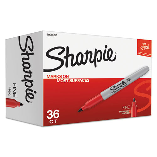 Sharpie® wholesale. SHARPIE Fine Tip Permanent Marker, Red, 36-pack. HSD Wholesale: Janitorial Supplies, Breakroom Supplies, Office Supplies.