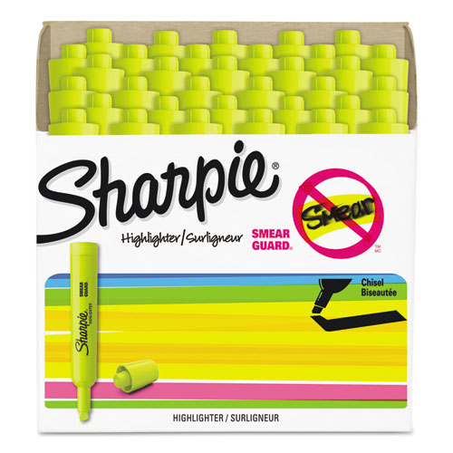 Sharpie® wholesale. SHARPIE Tank Style Highlighters, Chisel Tip, Fluorescent Yellow, 36-box. HSD Wholesale: Janitorial Supplies, Breakroom Supplies, Office Supplies.