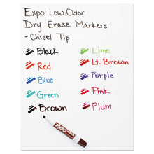 Load image into Gallery viewer, EXPO® wholesale. Low-odor Dry-erase Marker, Broad Chisel Tip, Black, 36-box. HSD Wholesale: Janitorial Supplies, Breakroom Supplies, Office Supplies.