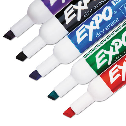 EXPO® wholesale. Low-odor Dry-erase Marker, Broad Chisel Tip, Assorted Colors, 36-box. HSD Wholesale: Janitorial Supplies, Breakroom Supplies, Office Supplies.