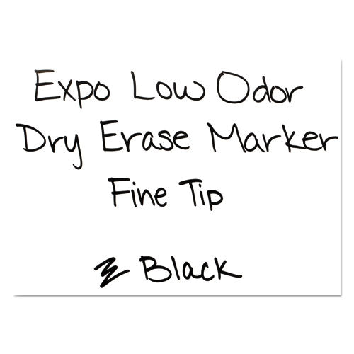 EXPO® wholesale. Low-odor Dry-erase Marker, Fine Bullet Tip, Black, 36-box. HSD Wholesale: Janitorial Supplies, Breakroom Supplies, Office Supplies.