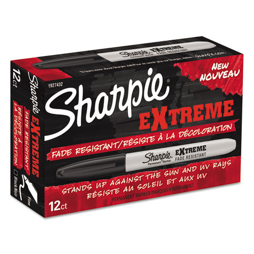 Sharpie® wholesale. SHARPIE Extreme Marker, Fine Bullet Tip, Black, Dozen. HSD Wholesale: Janitorial Supplies, Breakroom Supplies, Office Supplies.