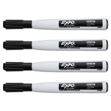 Load image into Gallery viewer, EXPO® wholesale. Magnetic Dry Erase Marker, Fine Bullet Tip, Black, 4-pack. HSD Wholesale: Janitorial Supplies, Breakroom Supplies, Office Supplies.