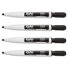 Load image into Gallery viewer, EXPO® wholesale. Magnetic Dry Erase Marker, Fine Bullet Tip, Black, 4-pack. HSD Wholesale: Janitorial Supplies, Breakroom Supplies, Office Supplies.