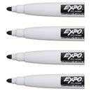 EXPO® wholesale. Magnetic Dry Erase Marker, Fine Bullet Tip, Black, 4-pack. HSD Wholesale: Janitorial Supplies, Breakroom Supplies, Office Supplies.