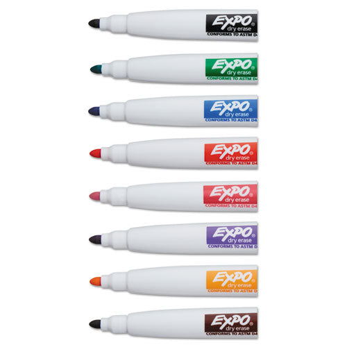 EXPO® wholesale. Magnetic Dry Erase Marker, Fine Bullet Tip, Assorted Colors, 8-pack. HSD Wholesale: Janitorial Supplies, Breakroom Supplies, Office Supplies.