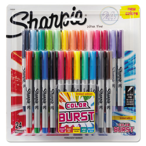 Sharpie® wholesale. SHARPIE Ultra Fine Tip Permanent Marker, Extra-fine Needle Tip, Assorted Color Burst And Classic Colors, 24-pack. HSD Wholesale: Janitorial Supplies, Breakroom Supplies, Office Supplies.