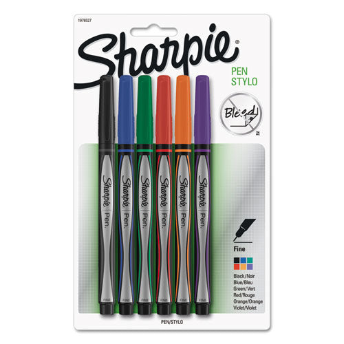 Sharpie® wholesale. SHARPIE Water-resistant Ink Stick Plastic Point Pen, 0.4 Mm, Assorted Ink-barrel, 6-pack. HSD Wholesale: Janitorial Supplies, Breakroom Supplies, Office Supplies.