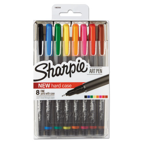 Sharpie® wholesale. SHARPIE Art Pen With Hard Case Stick Porous Point Pen, 0.4 Mm, Assorted Ink-barrel, 8-set. HSD Wholesale: Janitorial Supplies, Breakroom Supplies, Office Supplies.