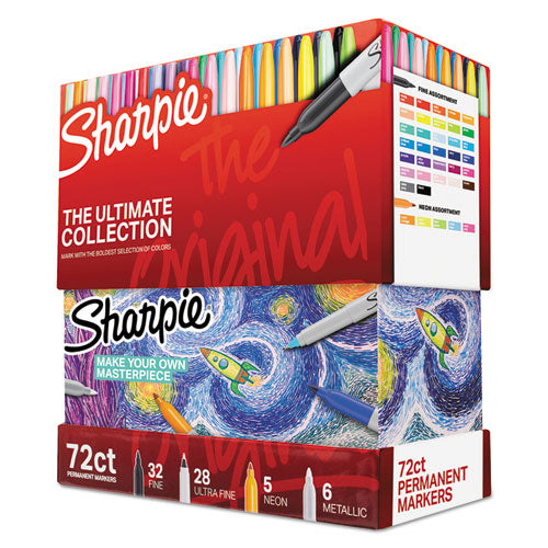 Sharpie® wholesale. SHARPIE Permanent Markers Ultimate Collection, Assorted Tips, Assorted Colors, 72-set. HSD Wholesale: Janitorial Supplies, Breakroom Supplies, Office Supplies.