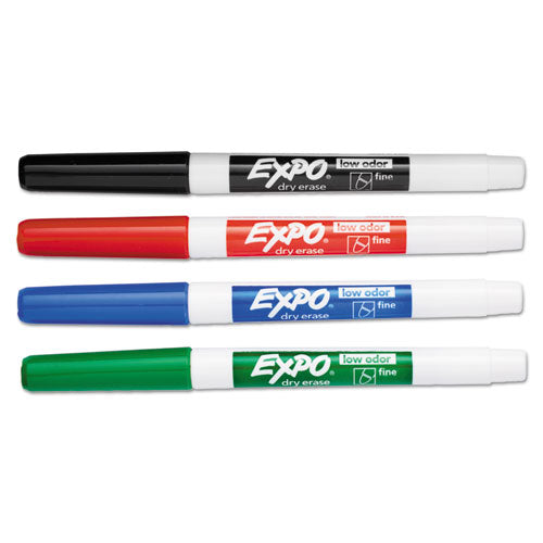 EXPO® wholesale. Low-odor Dry Erase Marker Office Pack, Fine Bullet Tip, Assorted Colors, 36-pack. HSD Wholesale: Janitorial Supplies, Breakroom Supplies, Office Supplies.
