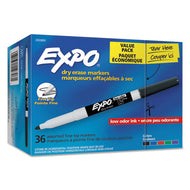 EXPO® wholesale. Low-odor Dry Erase Marker Office Pack, Fine Bullet Tip, Assorted Colors, 36-pack. HSD Wholesale: Janitorial Supplies, Breakroom Supplies, Office Supplies.