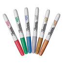 Sharpie® wholesale. SHARPIE Metallic Fine Point Permanent Markers, Bullet Tip, Blue-green-red, 6-pack. HSD Wholesale: Janitorial Supplies, Breakroom Supplies, Office Supplies.