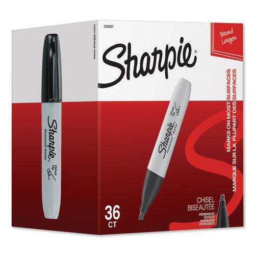Sharpie® wholesale. SHARPIE Chisel Tip Permanent Marker, Broad, Black, 36-pack. HSD Wholesale: Janitorial Supplies, Breakroom Supplies, Office Supplies.