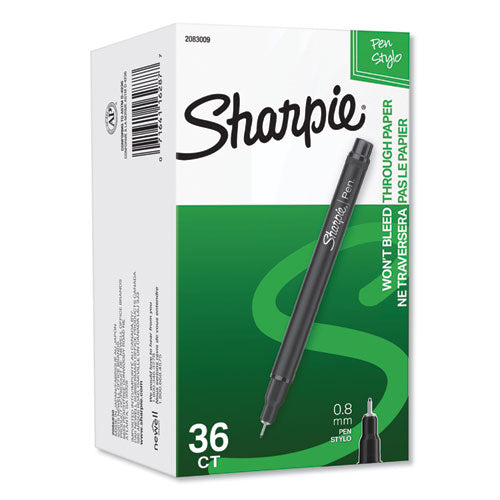 Sharpie® wholesale. SHARPIE Water-resistant Ink Stick Plastic Point Pen, 0.4 Mm, Black Ink-barrel, 36-pack. HSD Wholesale: Janitorial Supplies, Breakroom Supplies, Office Supplies.