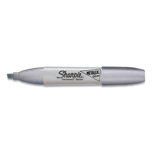 Sharpie® wholesale. SHARPIE Metallic Permanent Marker, Medium Chisel Tip, Silver, Dozen. HSD Wholesale: Janitorial Supplies, Breakroom Supplies, Office Supplies.
