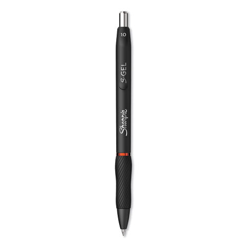 Sharpie® S-Gel™ wholesale. SHARPIE S-gel Retractable Gel Pen, Bold 1 Mm, Red Ink, Black Barrel, Dozen. HSD Wholesale: Janitorial Supplies, Breakroom Supplies, Office Supplies.