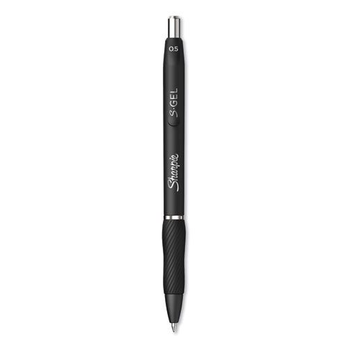Sharpie® S-Gel™ wholesale. SHARPIE S-gel Retractable Gel Pen, Fine 0.5 Mm, Black Ink, Black Barrel, Dozen. HSD Wholesale: Janitorial Supplies, Breakroom Supplies, Office Supplies.