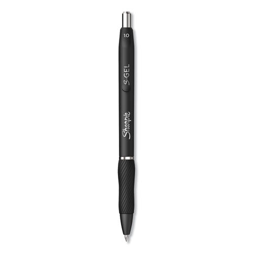 Sharpie® S-Gel™ wholesale. SHARPIE S-gel Retractable Gel Pen, Bold 1 Mm, Black Ink, Black Barrel, Dozen. HSD Wholesale: Janitorial Supplies, Breakroom Supplies, Office Supplies.