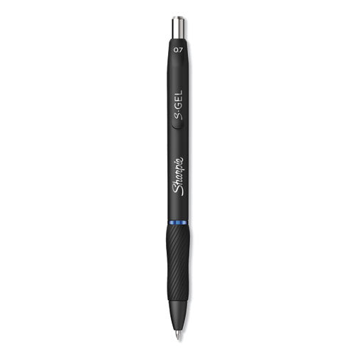 Sharpie® S-Gel™ wholesale. SHARPIE S-gel Retractable Gel Pen, Medium 0.7 Mm, Blue Ink, Black Barrel, Dozen. HSD Wholesale: Janitorial Supplies, Breakroom Supplies, Office Supplies.