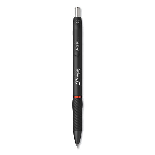 Sharpie® S-Gel™ wholesale. SHARPIE S-gel Retractable Gel Pen, Medium 0.7 Mm, Red Ink, Black Barrel, Dozen. HSD Wholesale: Janitorial Supplies, Breakroom Supplies, Office Supplies.