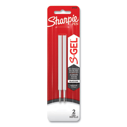 Sharpie® S-Gel™ wholesale. SHARPIE S-gel 0.7 Mm Pen Refills, Medium Point, Black Ink, 2-pack. HSD Wholesale: Janitorial Supplies, Breakroom Supplies, Office Supplies.