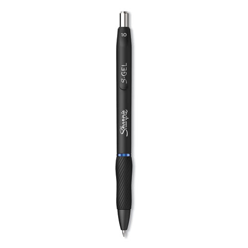 Sharpie® S-Gel™ wholesale. SHARPIE S-gel Retractable Gel Pen, Bold 1 Mm, Blue Ink, Black Barrel, Dozen. HSD Wholesale: Janitorial Supplies, Breakroom Supplies, Office Supplies.