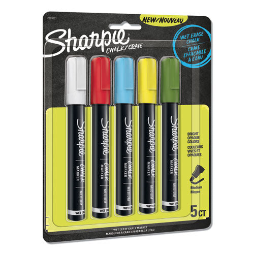 Sharpie® wholesale. SHARPIE Wet-erase Chalk Marker, Medium Bullet Tip, Assorted, 5-pack. HSD Wholesale: Janitorial Supplies, Breakroom Supplies, Office Supplies.
