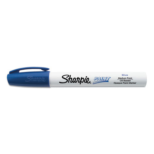 Sharpie® wholesale. SHARPIE Permanent Paint Marker, Medium Bullet Tip, Blue, Dozen. HSD Wholesale: Janitorial Supplies, Breakroom Supplies, Office Supplies.