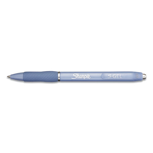 Sharpie® S-Gel™ wholesale. SHARPIE Fashion Barrel Pen, Medium 0.7 Mm, Black Ink, Frost Blue Barrel, Dozen. HSD Wholesale: Janitorial Supplies, Breakroom Supplies, Office Supplies.