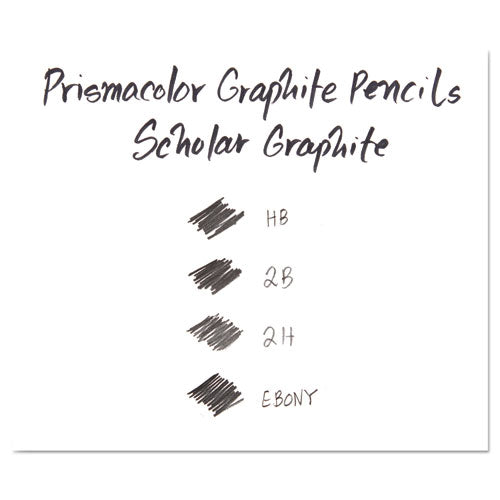 Prismacolor® wholesale. Scholar Graphite Pencil Set, 2 Mm, Assorted Lead Hardness Ratings, Black Lead, Dark Green Barrel, 4-set. HSD Wholesale: Janitorial Supplies, Breakroom Supplies, Office Supplies.