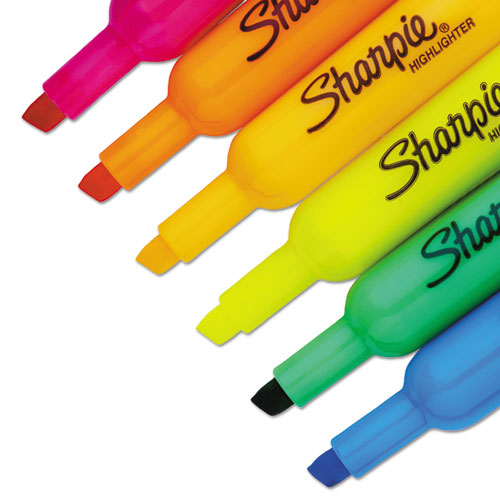 Sharpie® wholesale. SHARPIE Tank Style Highlighters, Chisel Tip, Assorted Colors, Dozen. HSD Wholesale: Janitorial Supplies, Breakroom Supplies, Office Supplies.
