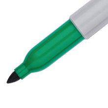 Load image into Gallery viewer, Sharpie® wholesale. SHARPIE Fine Tip Permanent Marker, Green, Dozen. HSD Wholesale: Janitorial Supplies, Breakroom Supplies, Office Supplies.